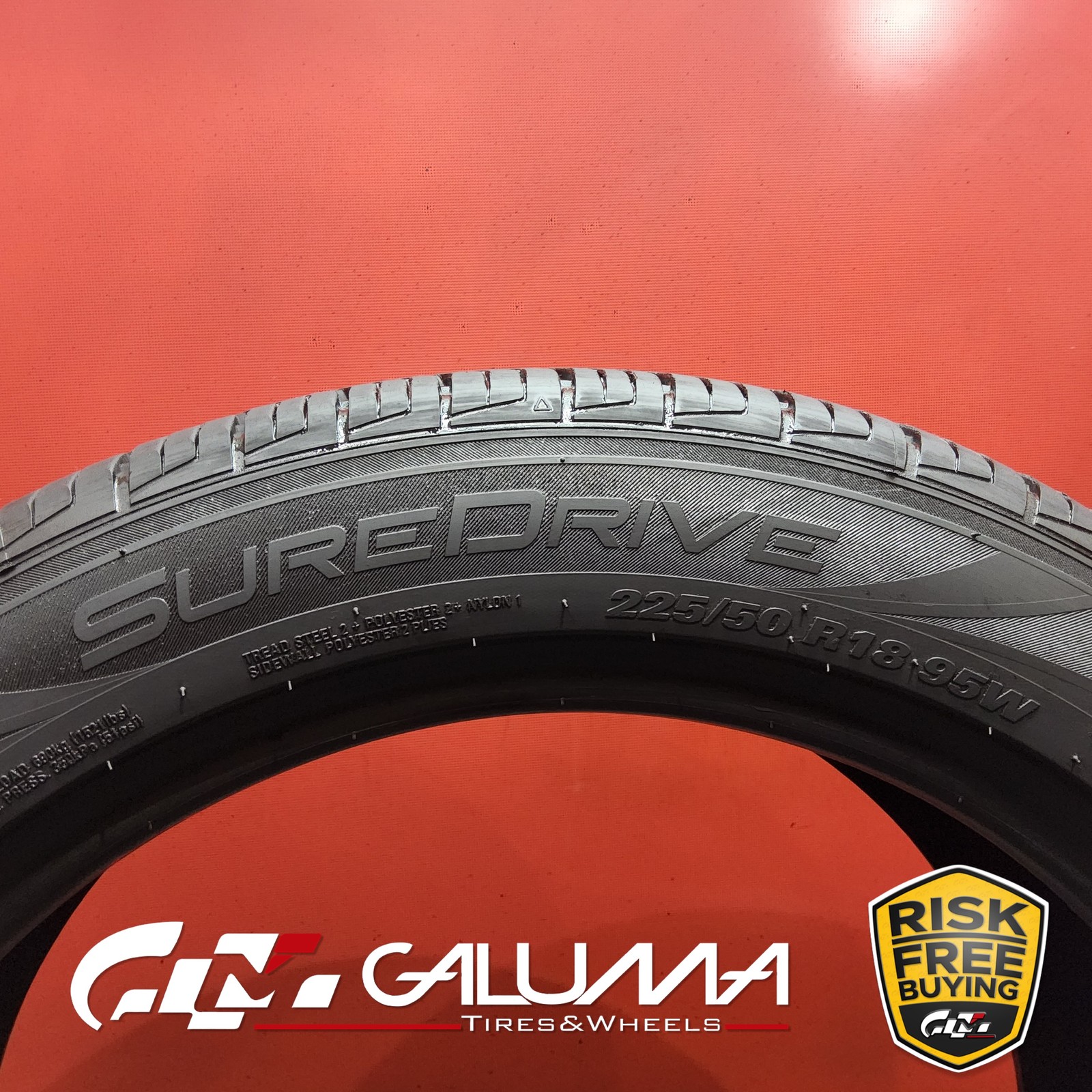 Set of 4 Tires Suredrive Sport 225/50R18 225/50/18 2255018 95W No Repairs #96196