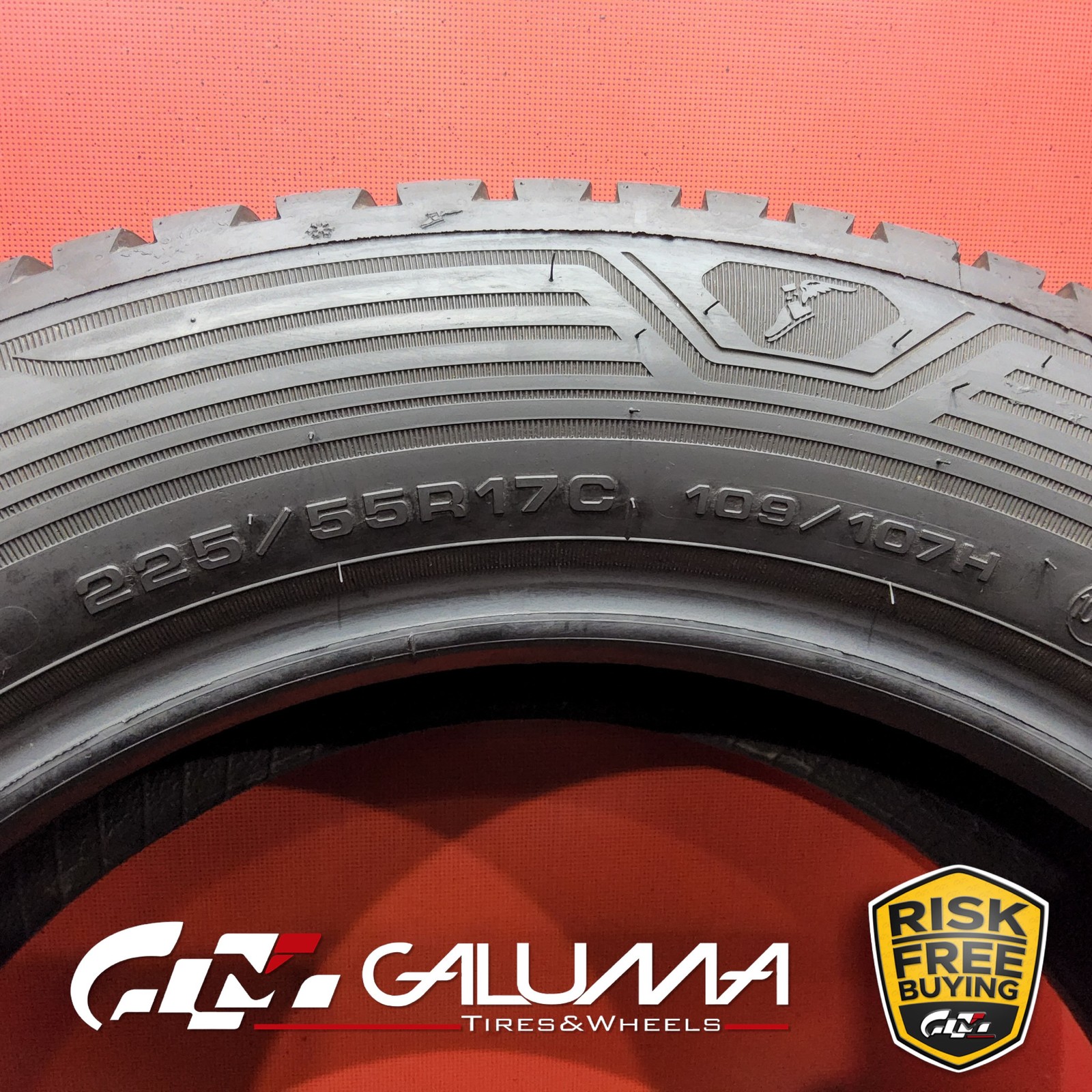 1X Tire Brand NEW Goodyear Vector 4 Seasons CargoMO-V 225/55R17C 109/107H #94067