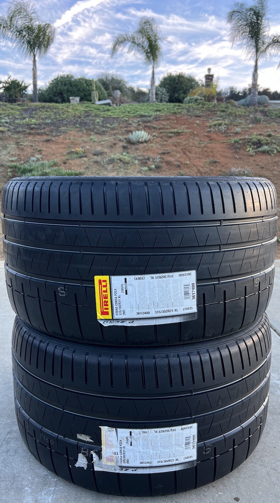 4X NEW Porsche 911 Tires Pirelli P Zero Corsa PZC4 2X 255/35ZR20 & 2X 315/30ZR21