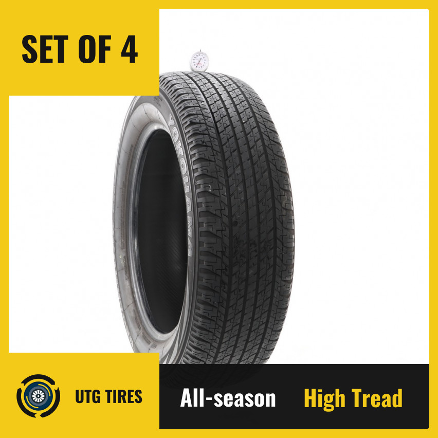 Set of (4) Used 245/60R20 Yokohama Geolandar G96B 107H – 8/32