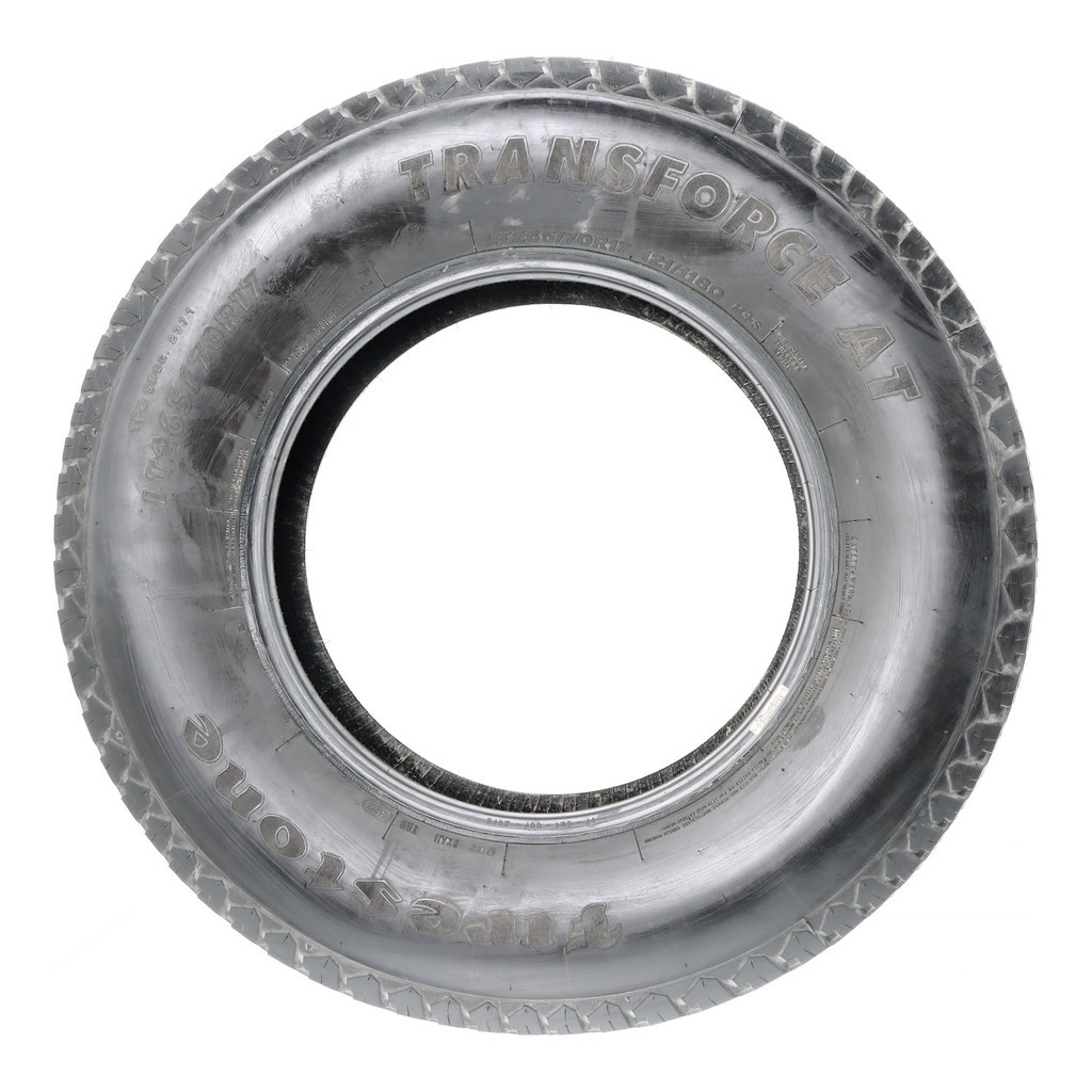 Set of (4) Used LT 265/70R17 Firestone Transforce AT 121/118Q – 10-12/32 (1ACUO)
