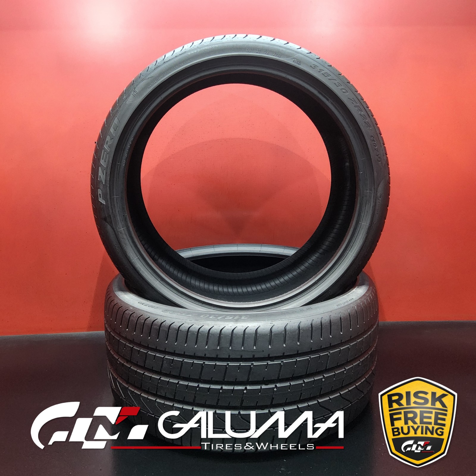 Set of 2 Tires LikeNEW Pirelli P Zero (N0) XL 315/30ZR22 315/30/22 107Y #94050