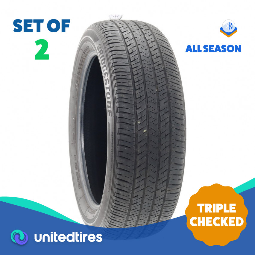Set of (2) Used 235/55R20 Bridgestone Ecopia H/L 422 Plus 102V – 6.5/32