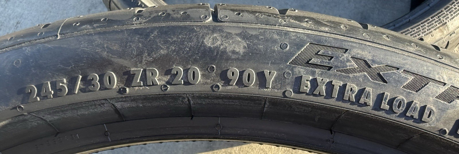 Set of TWO BRAND NEW 245/30ZR20 90Y Continental ExtremeContact Sport 02 Tires