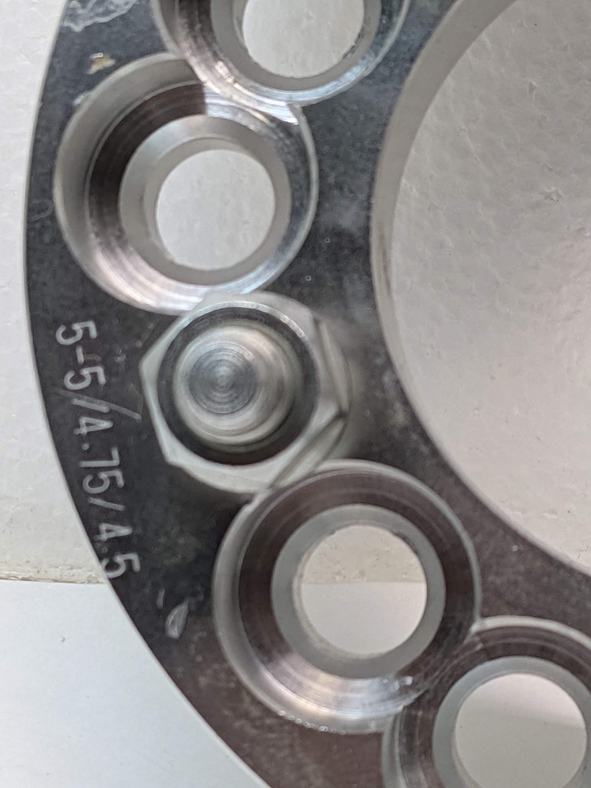 2 PCS MULTI DRILL WHEEL SPACER 5 ON 4.75 AND 5 ON 4.50 1.25″ THICK