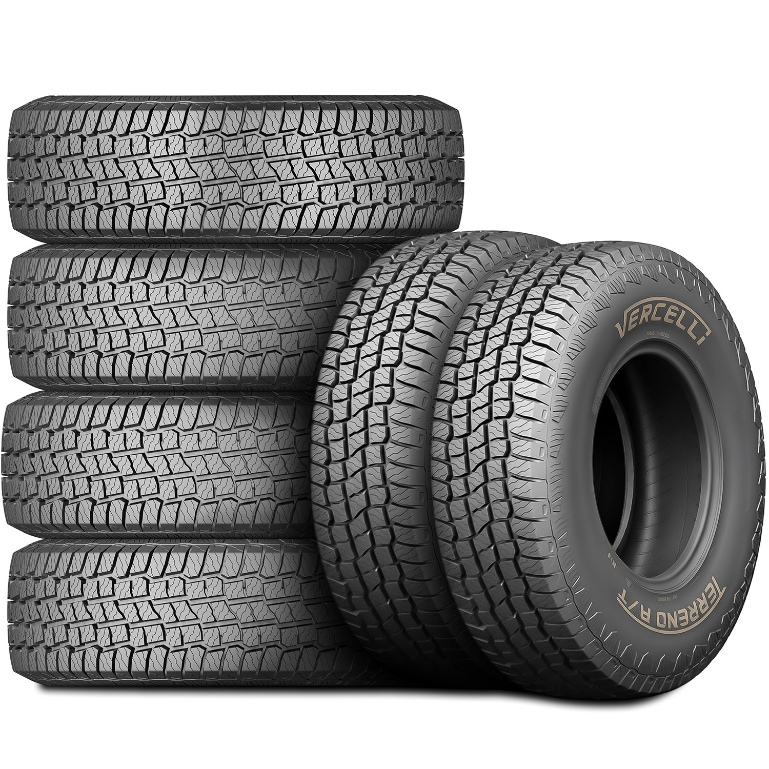 2 Tires LT 35X12.50R20 Vercelli Terreno A/T AT All Terrain Load E 10 Ply