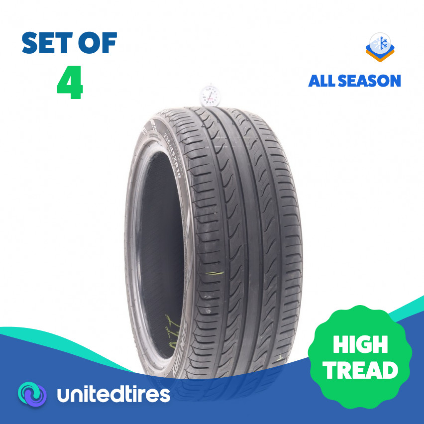 Set of (4) Used 235/45ZR18 Sentury UHP 98W – 8-9/32