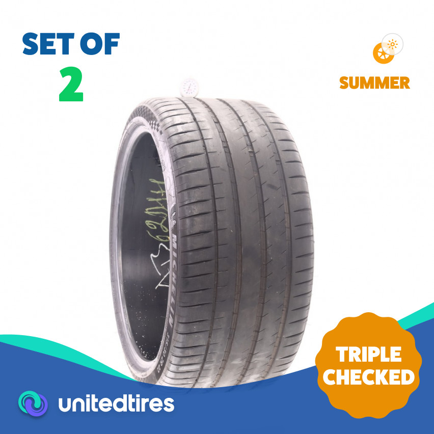 Set of (2) Used 315/30ZR22 Michelin Pilot Sport 4 S 107Y – 7.5/32