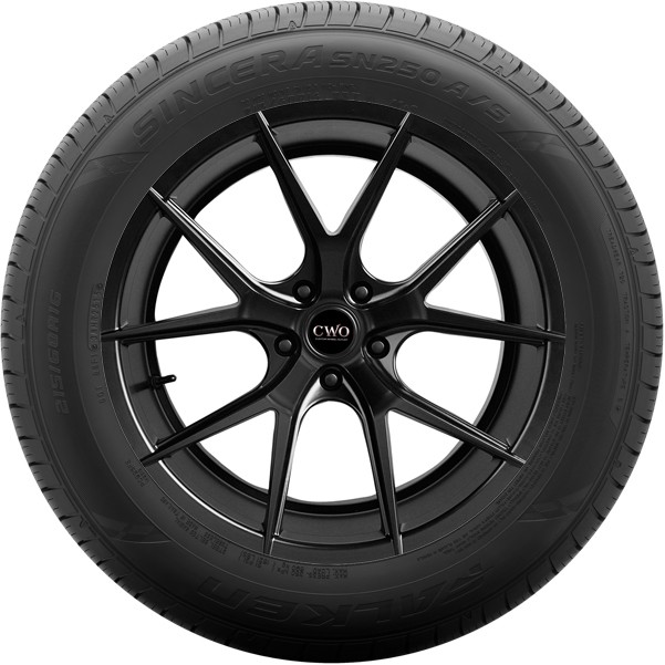 (QTY 4) 215/60R15 Falken Sincera SN250 A/S 94H SL Black Wall Tires