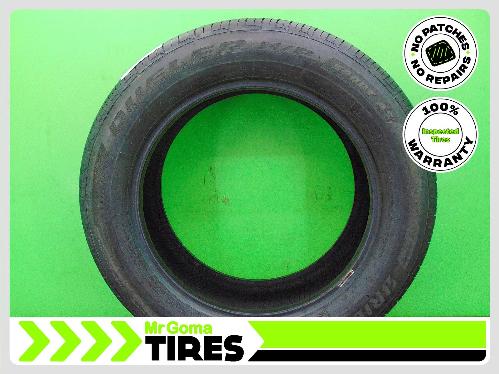 1 225/60R18 USED TIRE BRIDGESTONE DUELER H/P SPORT AS RFT XL 8.5/32 TREAD 104H