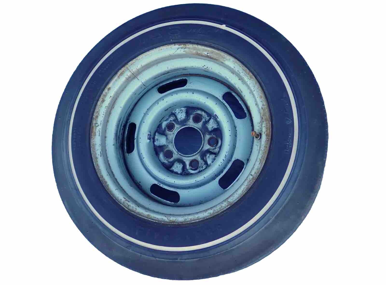 GM 15×8 Rally Wheel Firestone F70-15 Wide Oval Tire 69 Corvette OEM NCRS Points