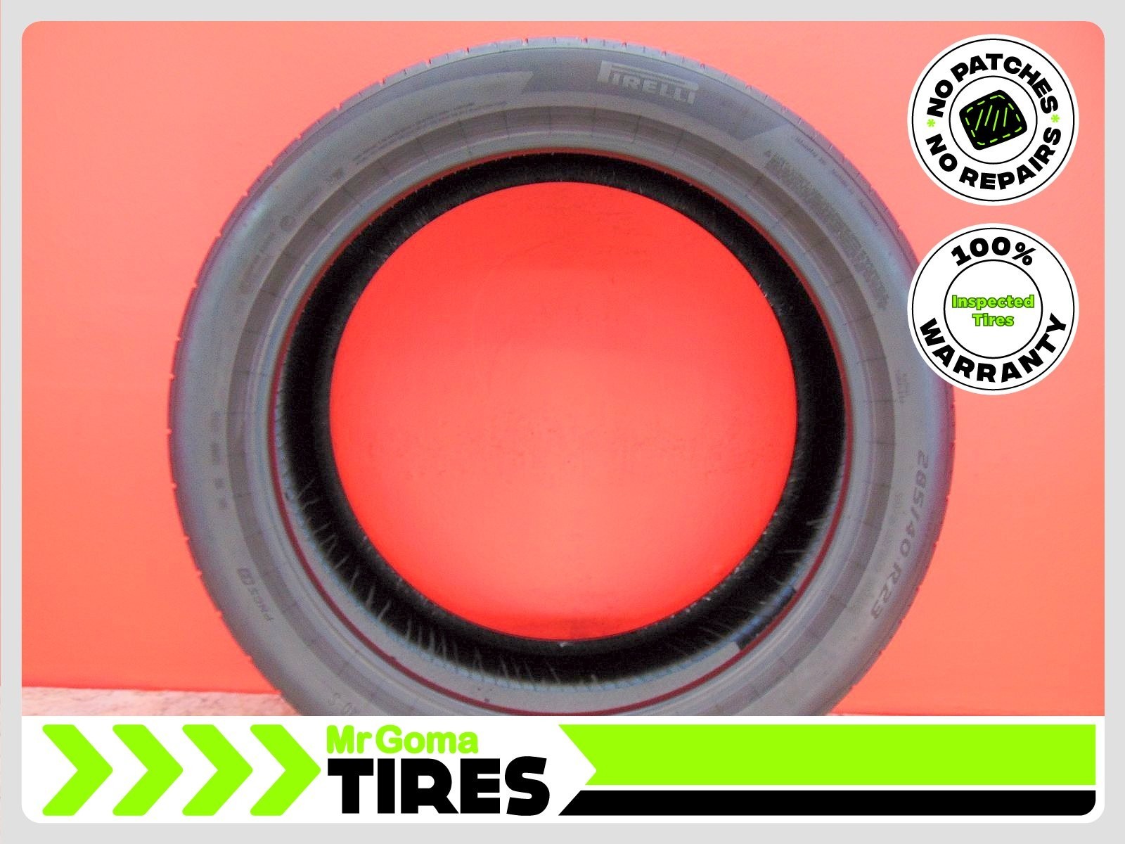 1 PIRELLI P ZERO TM PZ5 MO-S PNCS 285/40R23 USED TIRE 7.3/32 TREAD 107Y 2854023