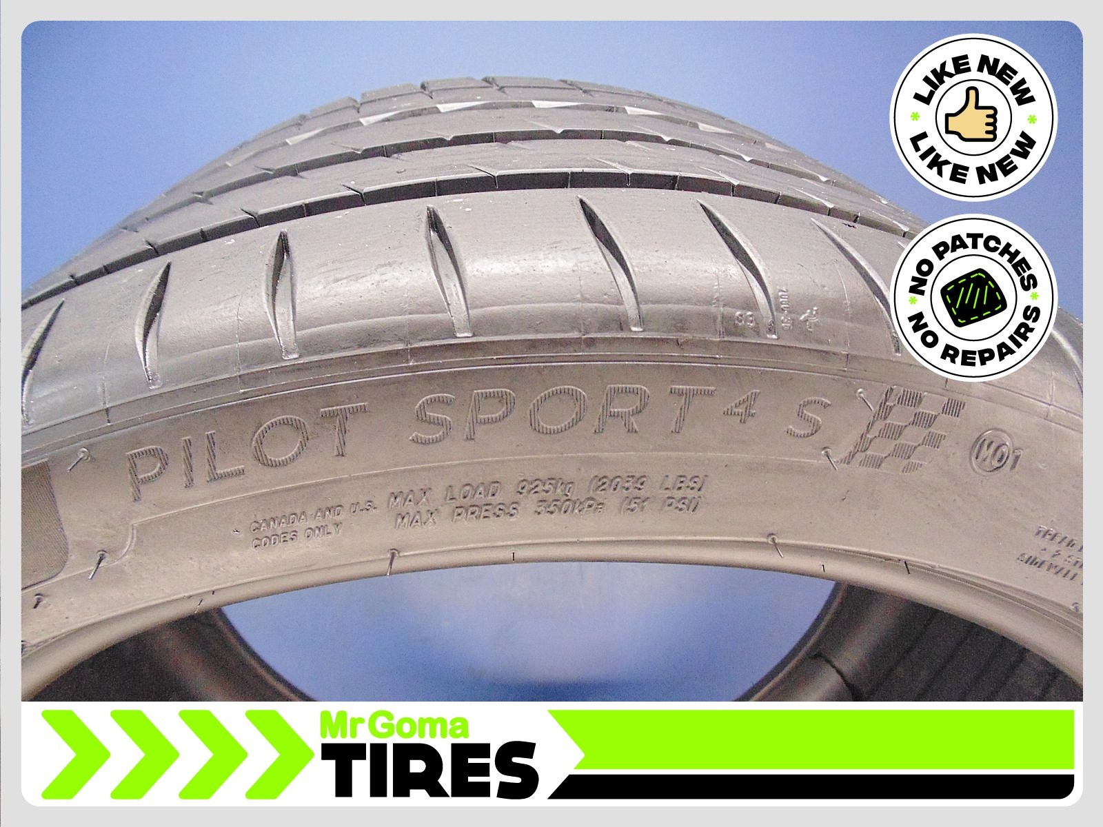 1 MICHELIN PILOT SPORT 4S MO1 XL 315/30ZR21 TIRE 8.9/32 TREAD NO PATCH 3153021
