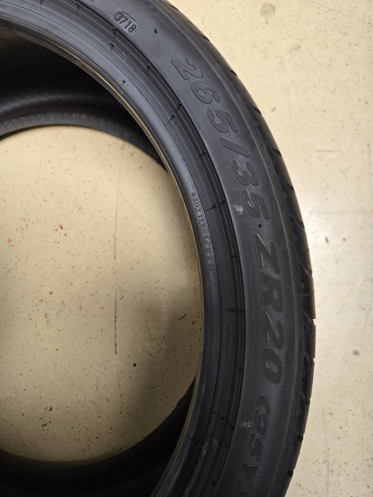 1 – NEW 265/35ZR20 SL (95Y) Pirelli P Zero (N0) Porsche OEM – 7161