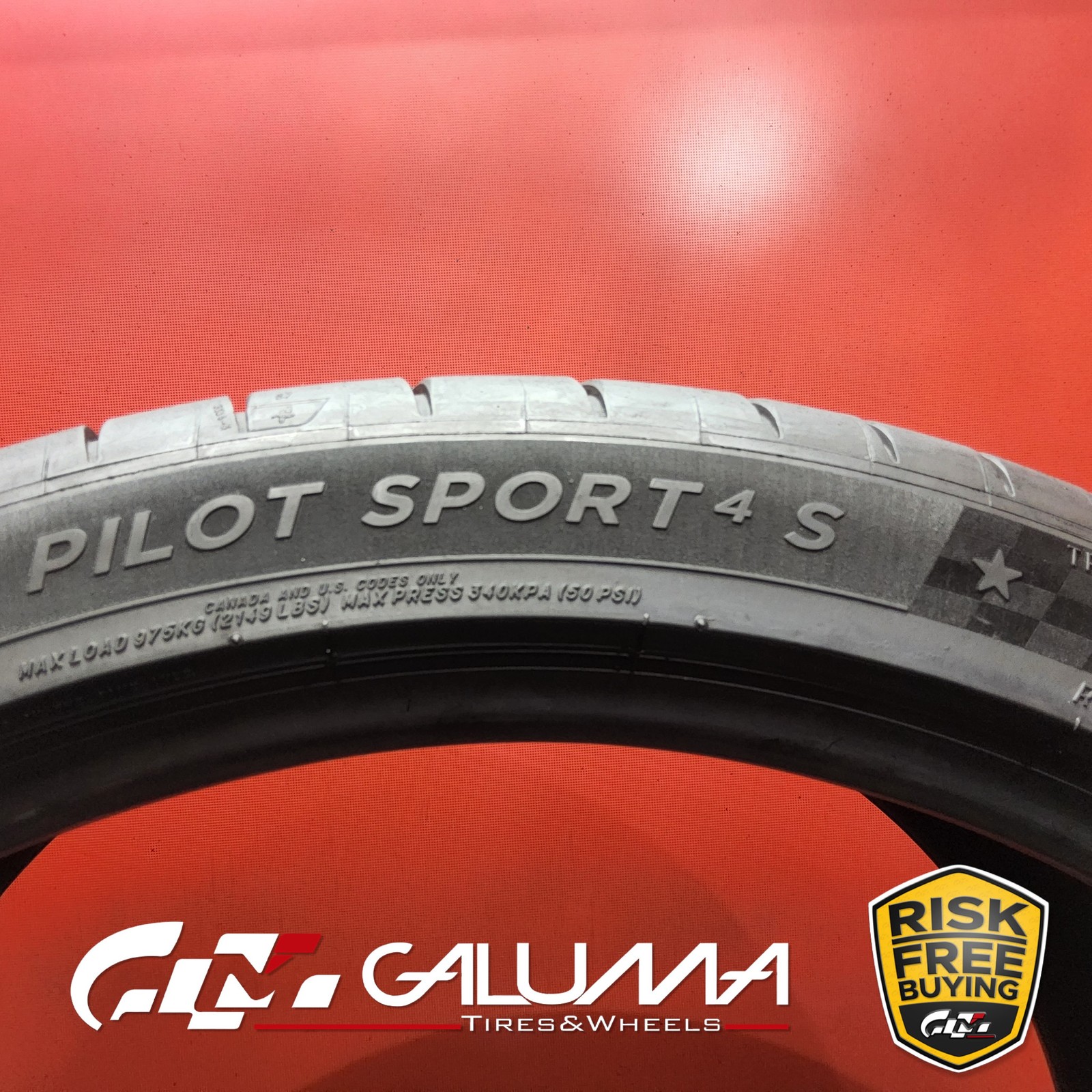 Set of 2 Tires LikeNEW Michelin Pilot Sport 4S 315/30ZR22 315/30/22 107Y #94583