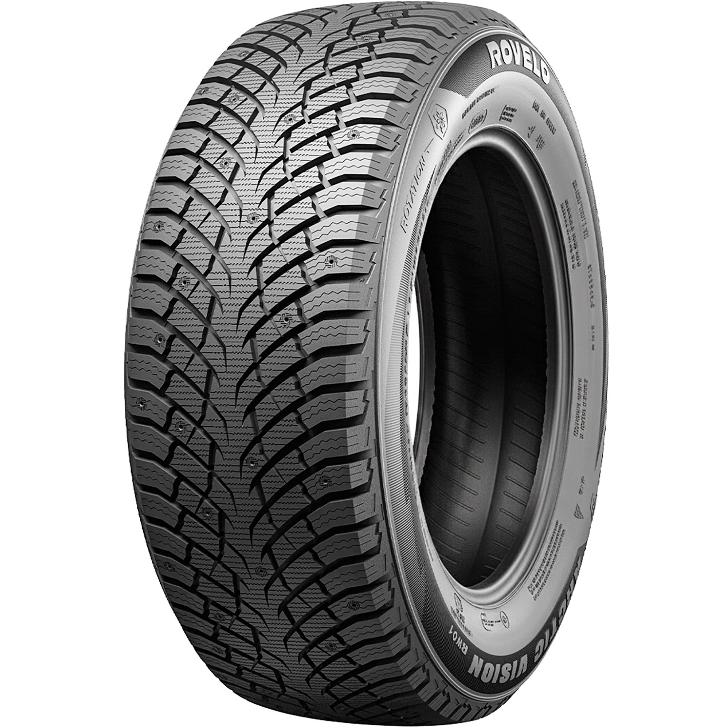2 Rovelo Arctic Vision RW01 225/50R17 98H XL Snow Studdable Tires