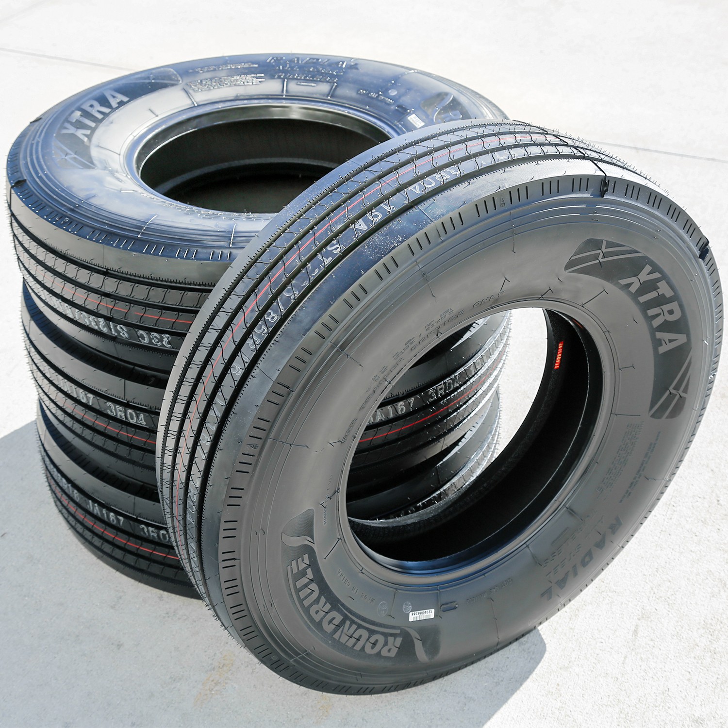 4 Tires Roundrule Xtra All Steel ST 235/80R16 Load H 16 Ply Trailer