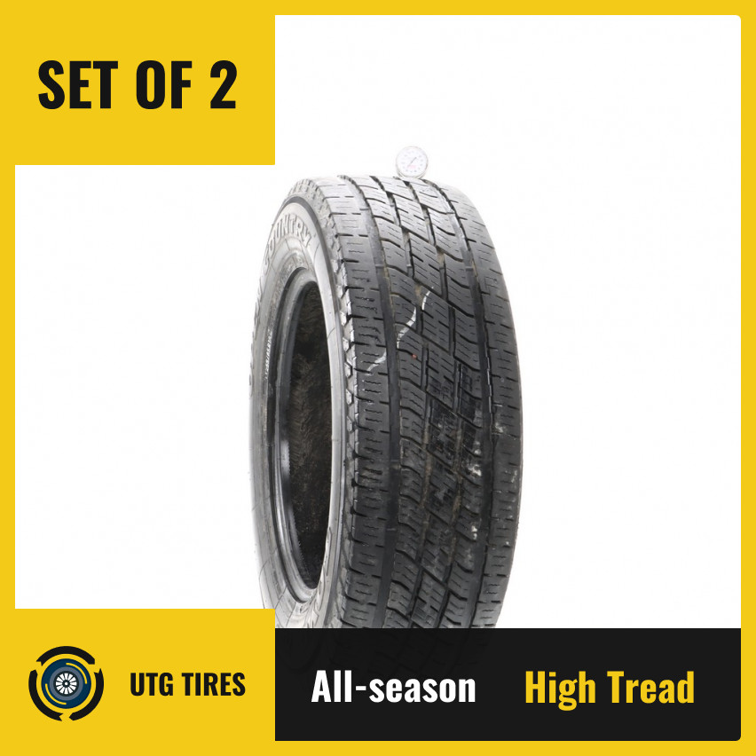 Set of (2) Used LT 255/65R18 Toyo Open Country H/T II 120/117R – 8.5/32