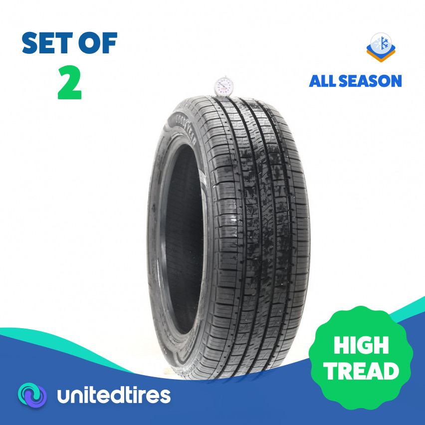 Set of (2) Used 235/55R19 Goodyear Assurance MaxLife 2 105V – 11.5/32