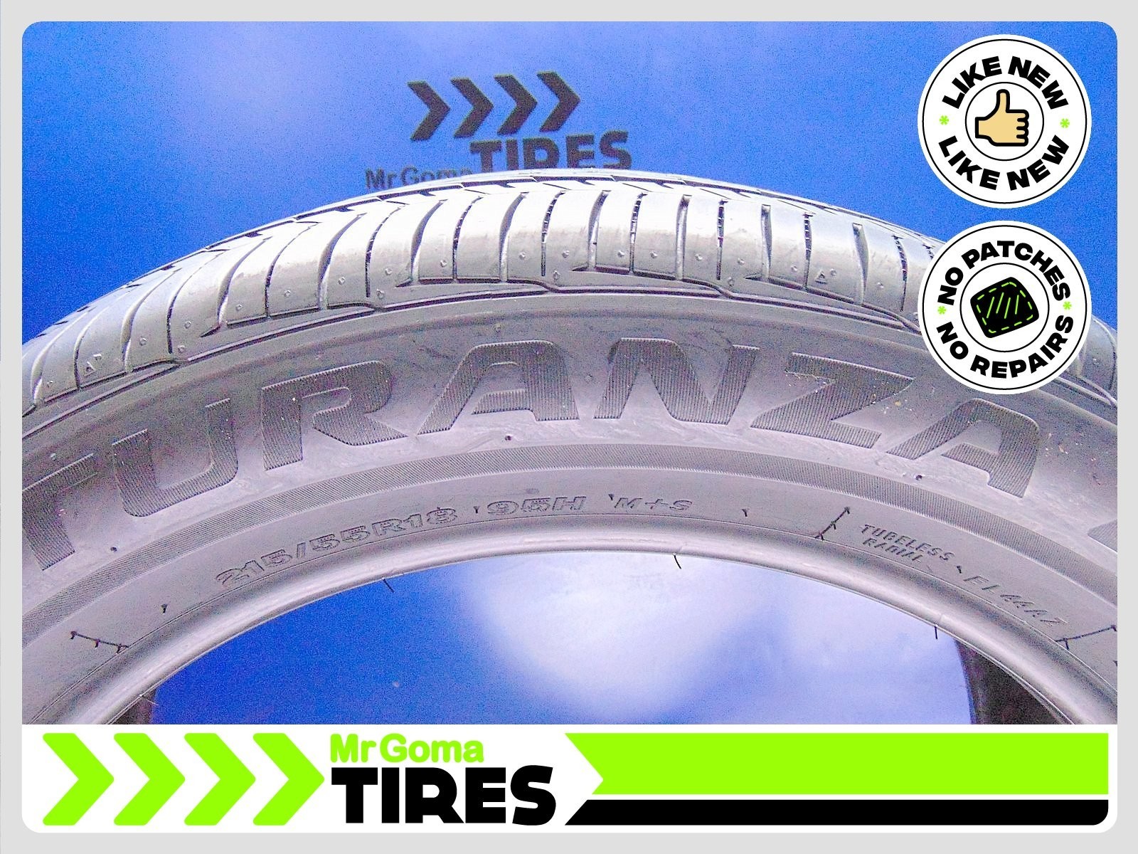 2 BRIDGESTONE TURANZA EL440 215/55R18 USED TIRES 85% LIFE NO PATCH 95H 2155518