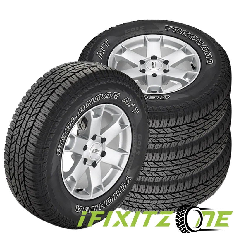 4 Yokohama Geolandar A/T G015 OWL 215/70R15 98H All Terrain Any Weather 3PMSF
