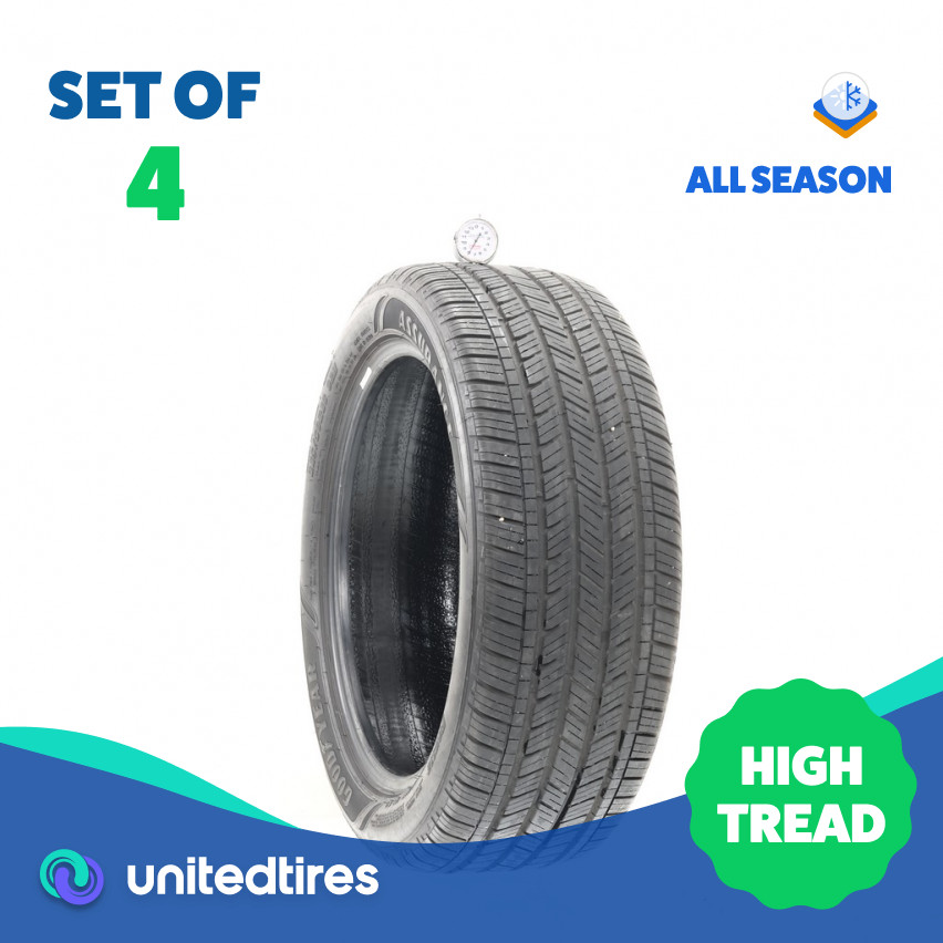 Set of (4) Used 215/50R18 Goodyear Assurance Finesse 92H – 8-9/32