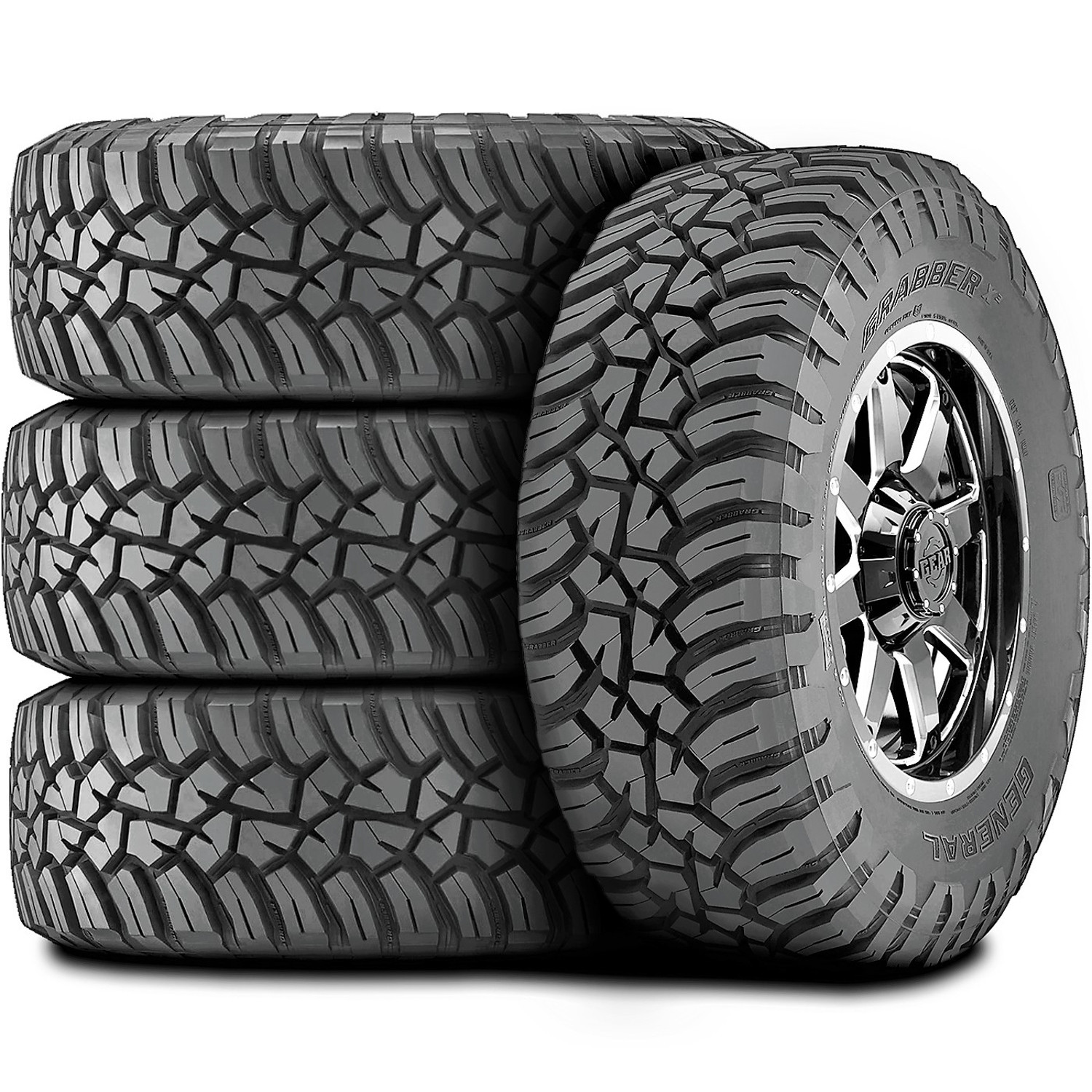 5 Tires General Grabber X3 LT 35X12.50R17 Load E 10 Ply MT M/T Mud