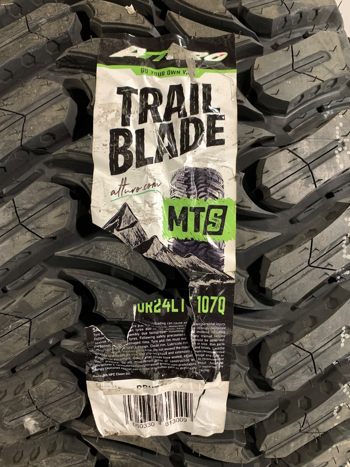 4 New LT 33 13.50 24 LRE 10 Ply Atturo Trail Blade MTS Mud Tires