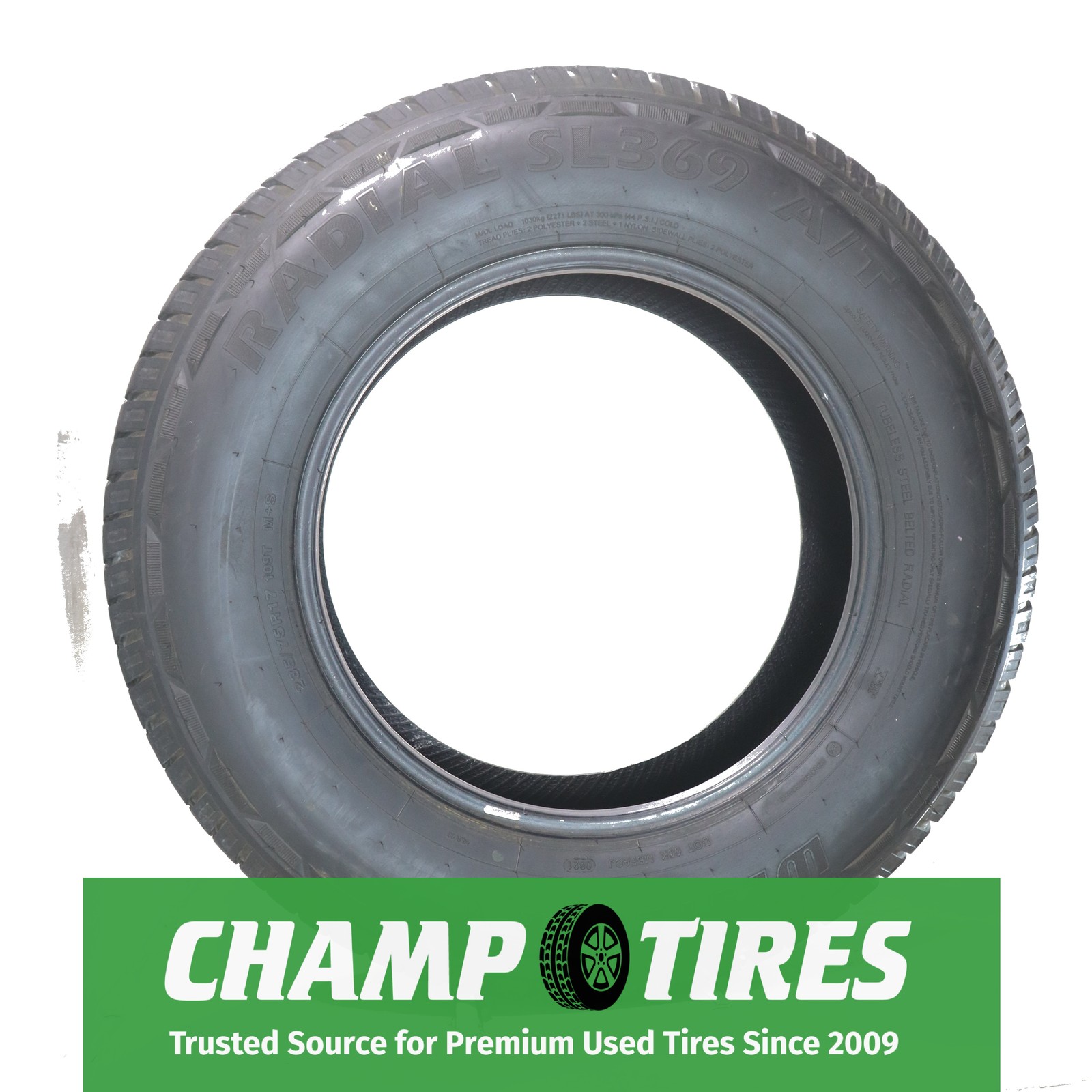 P235/75R17 Westlake Radial SL369 A/T 109 T Used 8/32nds