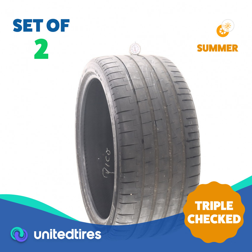 Set of (2) Used 325/30ZR23 Pirelli P Zero PZ5 L1 Elect 109Y – 6.5/32