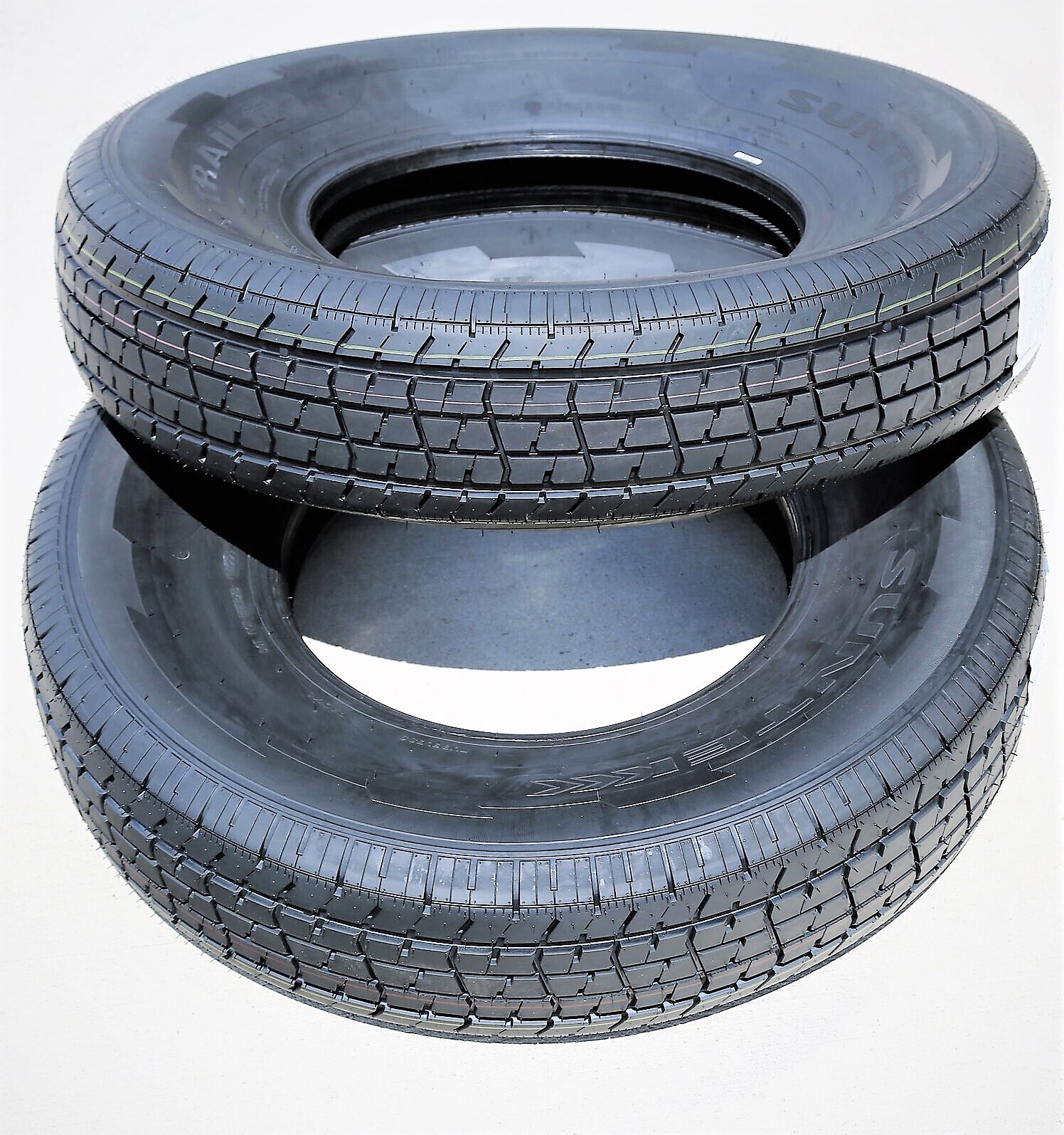 2 Tires Suntek HD Trail 2 Semi Steel ST 235/80R16 Load E 10 Ply Trailer