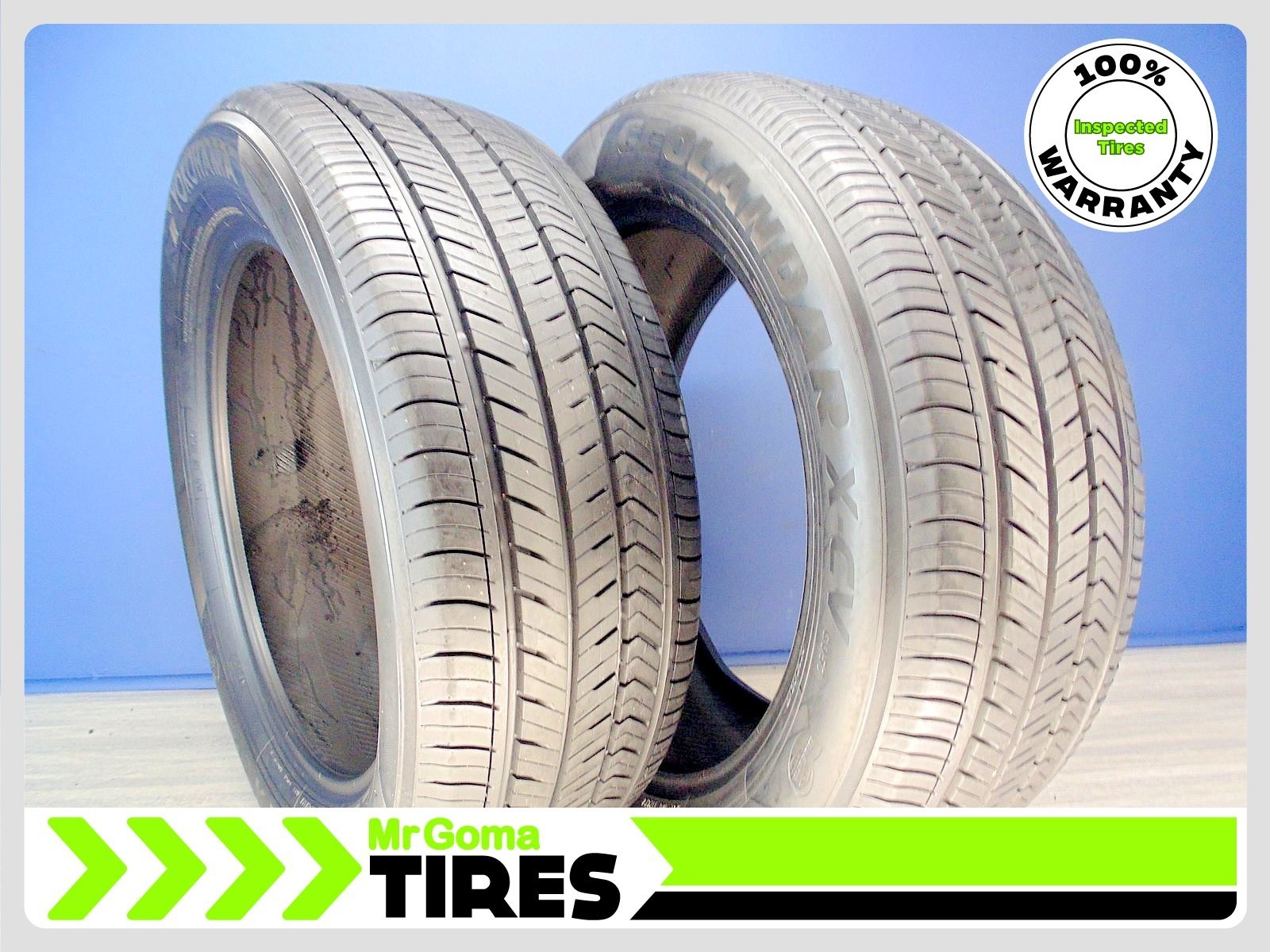 2 YOKOHAMA GEOLANDAR X-CV G057 255/55R20 USED TIRES 9.1/32 TREAD 107V 2555520