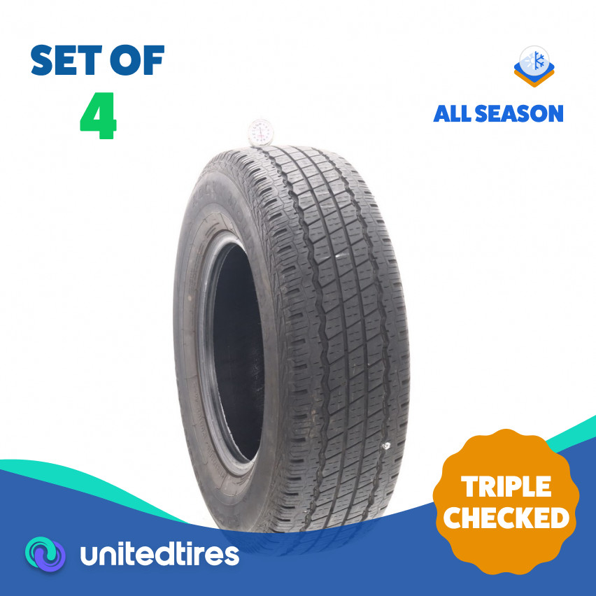 Set of (4) Used LT 245/75R16 Rocky Mountain H/T2 120/116S – 6.5-7/32