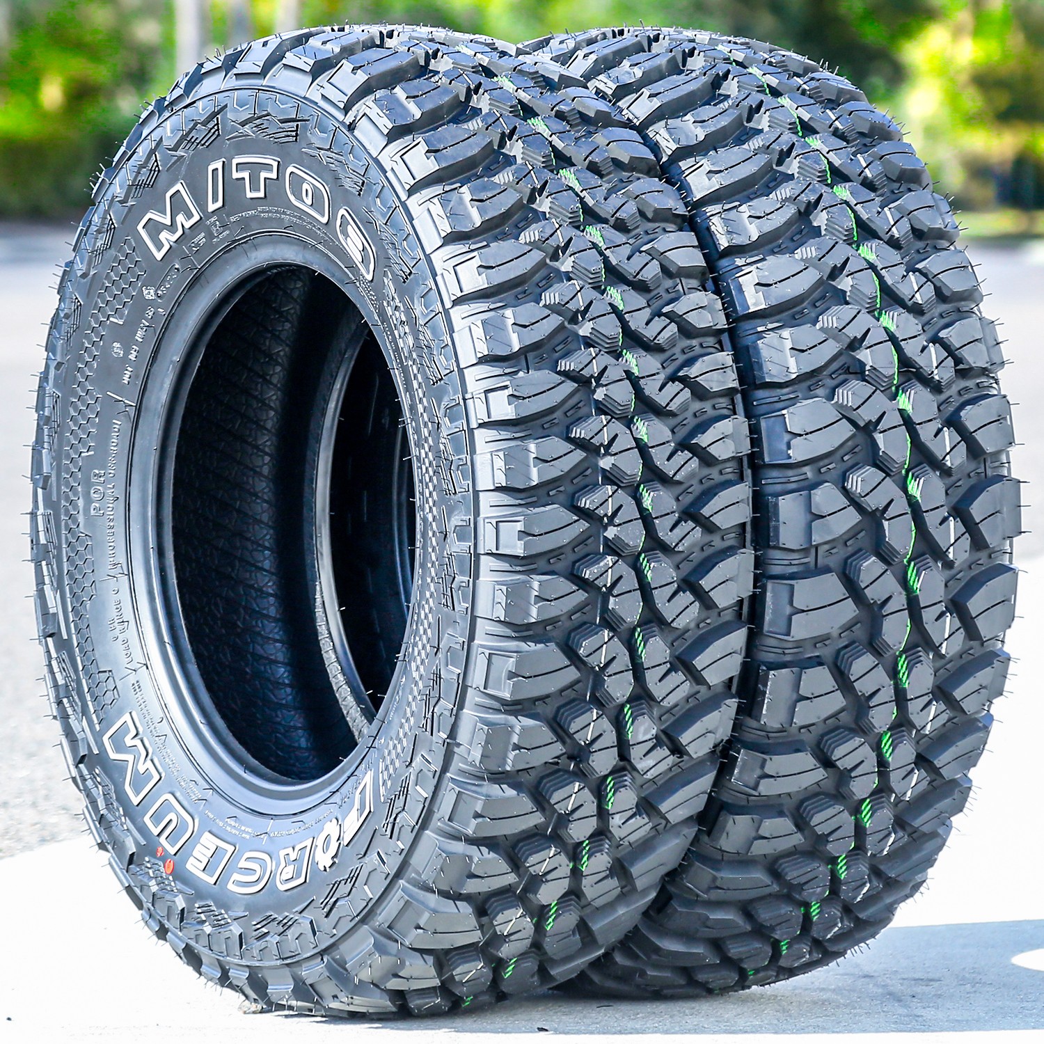 4 Tires LT 235/75R15 Forceum M/T 08 Plus MT Mud Load C 6 Ply (OWL)