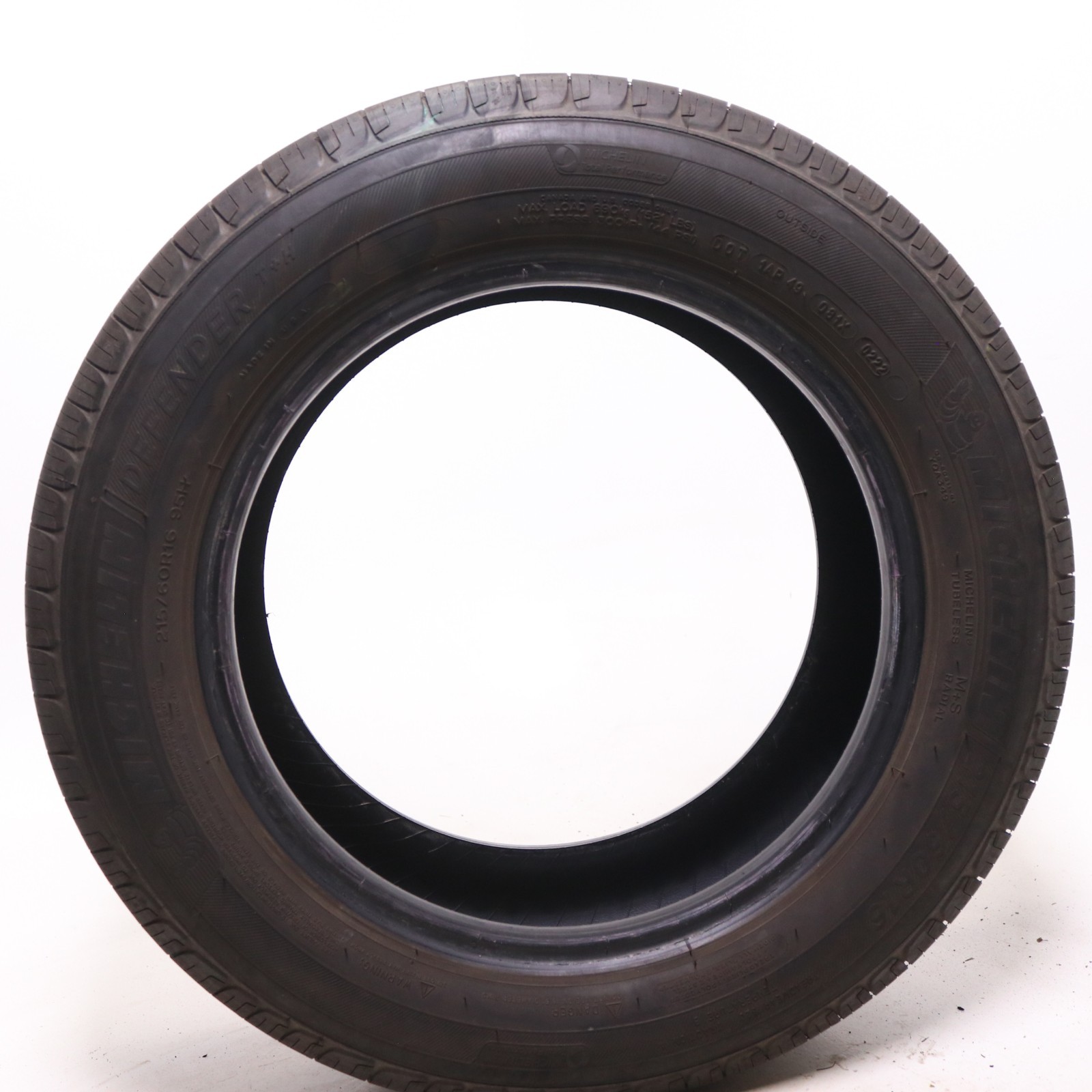 Used 215/60R16 Michelin Defender T+H – 95H – 8.5/32