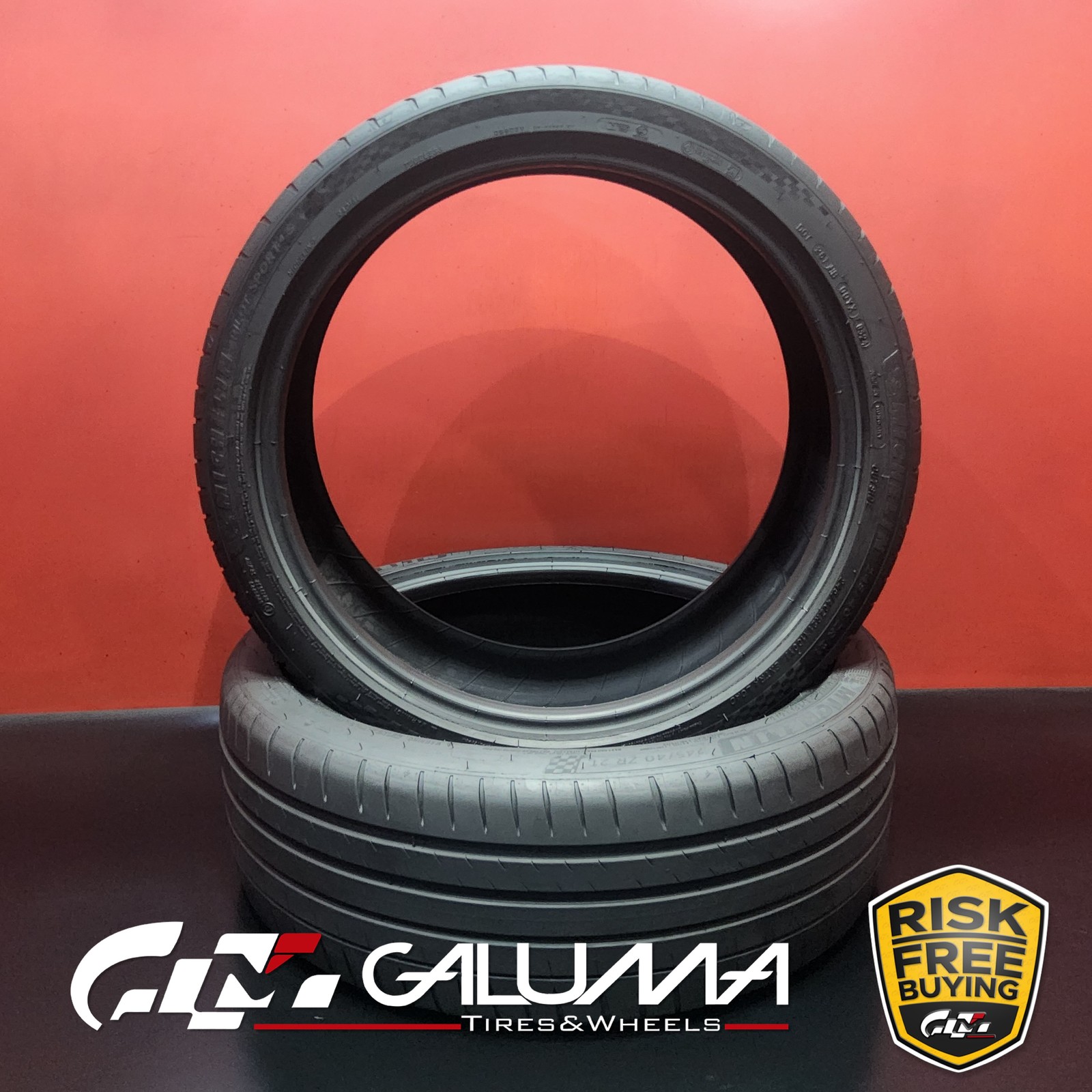 Set of 2 Tires Michelin Pilot Sport 4S XL 245/40ZR21 245/40/21 No Repairs #95687