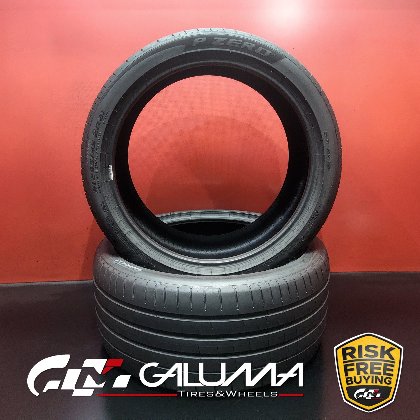 Set of 2 Tires Pirelli P-Zero (PZ5) ★ XL HL295/35/21 ZR21 2953521 110Y #96154