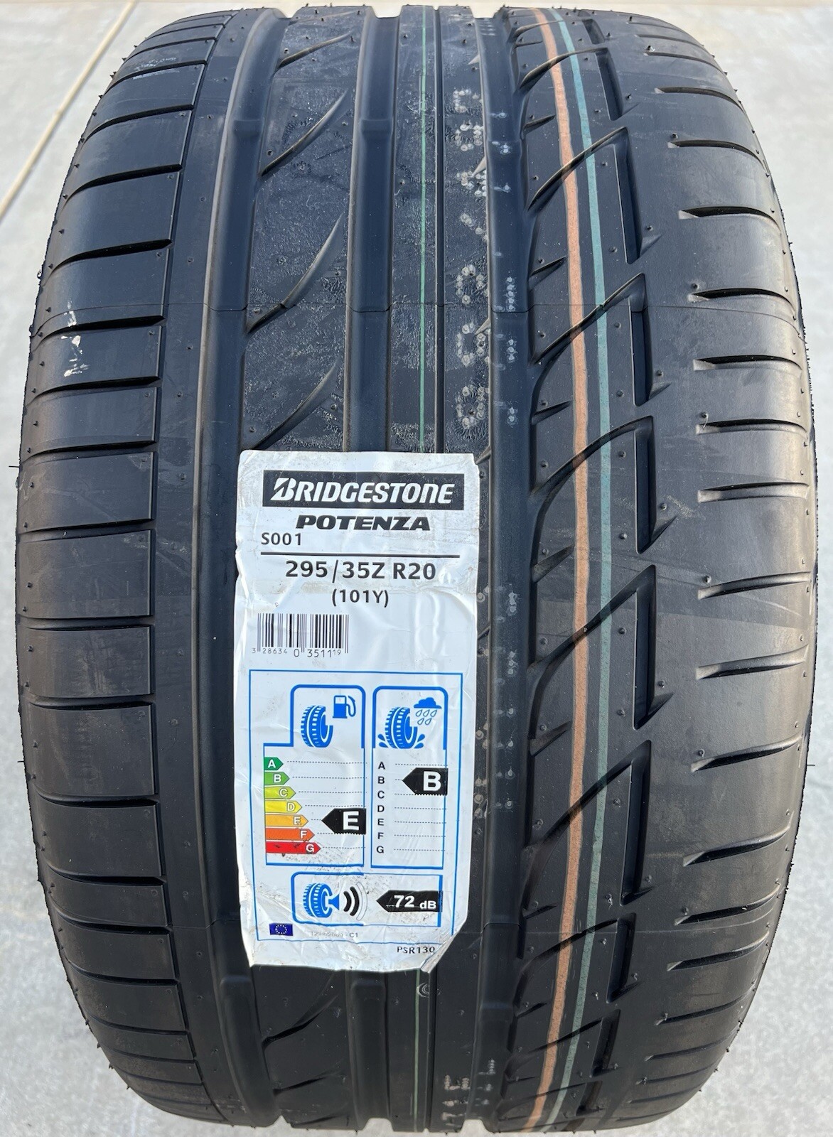 Set of TWO BRAND NEW 295/35ZR20 Bridgestone Potenza S001 Tires 2953520