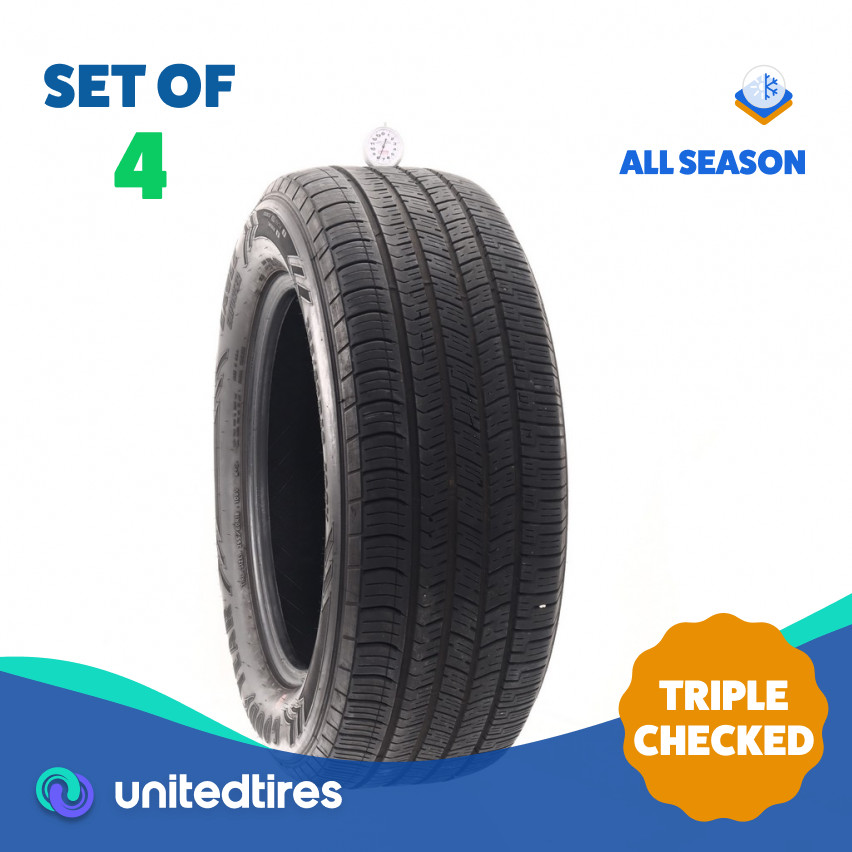 Set of (4) Used 255/60R18 Goodyear Eagle Enforcer 108V – 7.5-9.5/32 (160CX)
