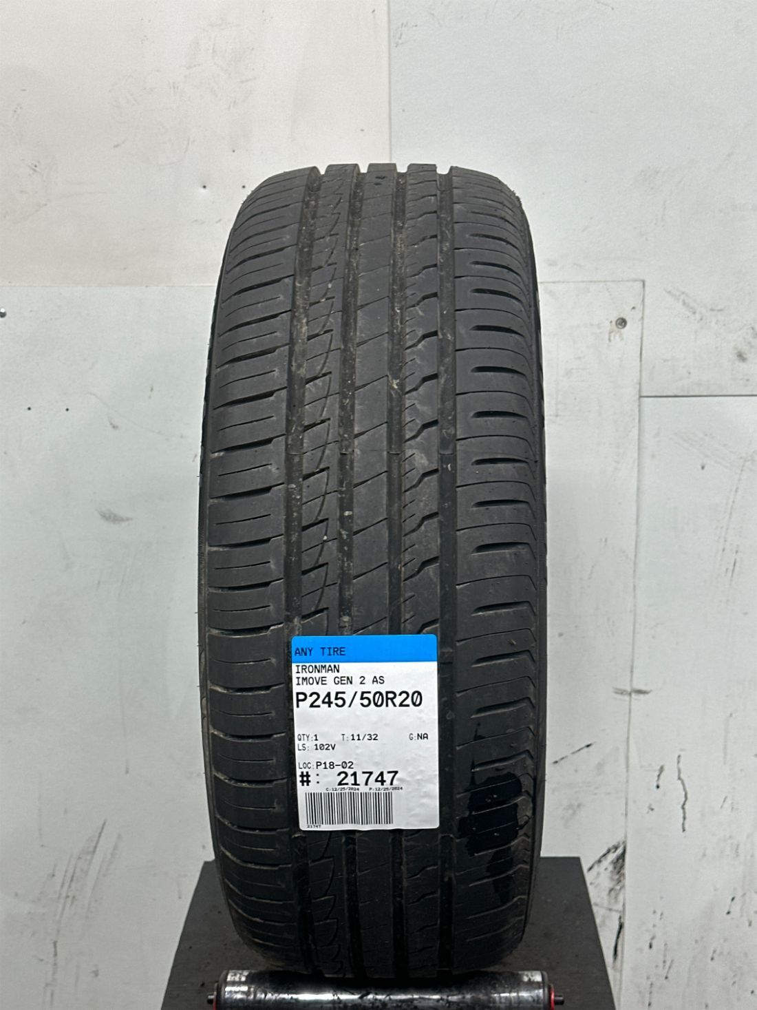 1 Used Ironman IMove Gen 2 AS P245/50R20 2455020 245/50/20 102 V – 11/32