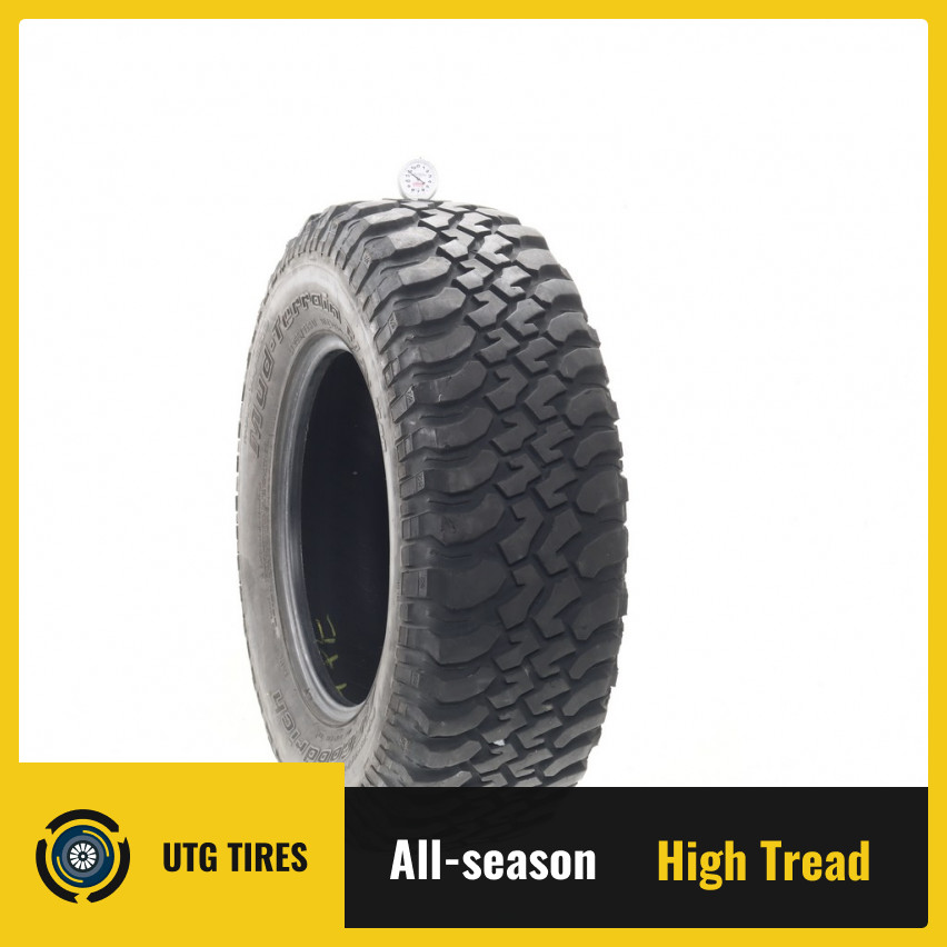 Used LT 255/75R17 BFGoodrich Mud-Terrain T/A KM 111/108Q – 11.5/32