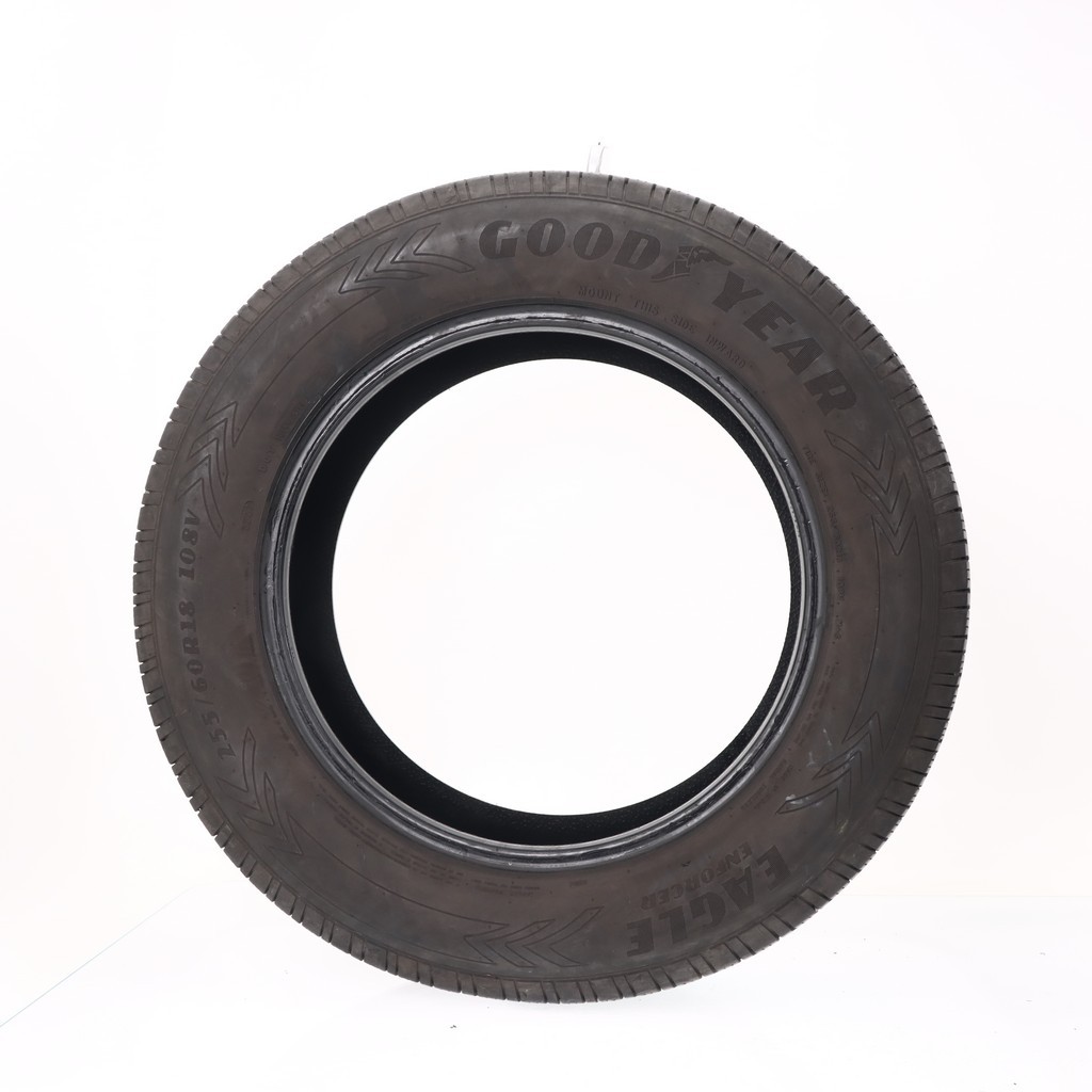 Set of (4) Used 255/60R18 Goodyear Eagle Enforcer 108V – 7.5-9.5/32 (160CX)