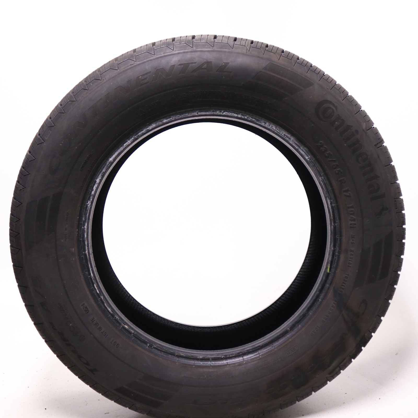 Set of 4 Used 235/65R17 Continental ControlContact Tour M A/S EV 104H – 9-10/32