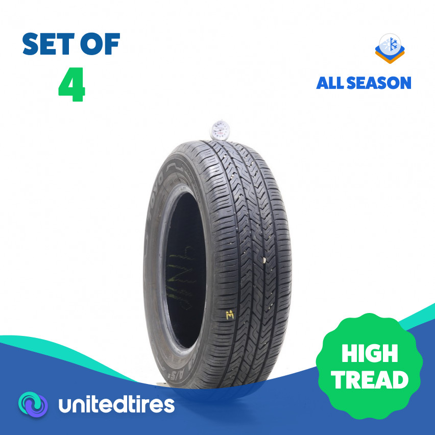 Set of (4) Used 195/65R15 Toyo Extensa A/S II 91H – 9.5-10.5/32