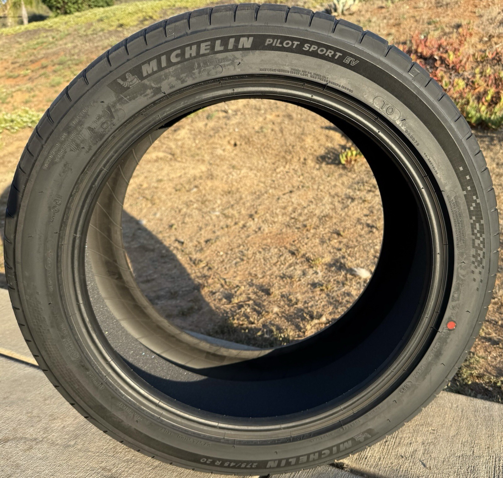 Set of FOUR BRAND NEW 275/45R20 Michelin Pilot Sport EV Noise Canceling Tires