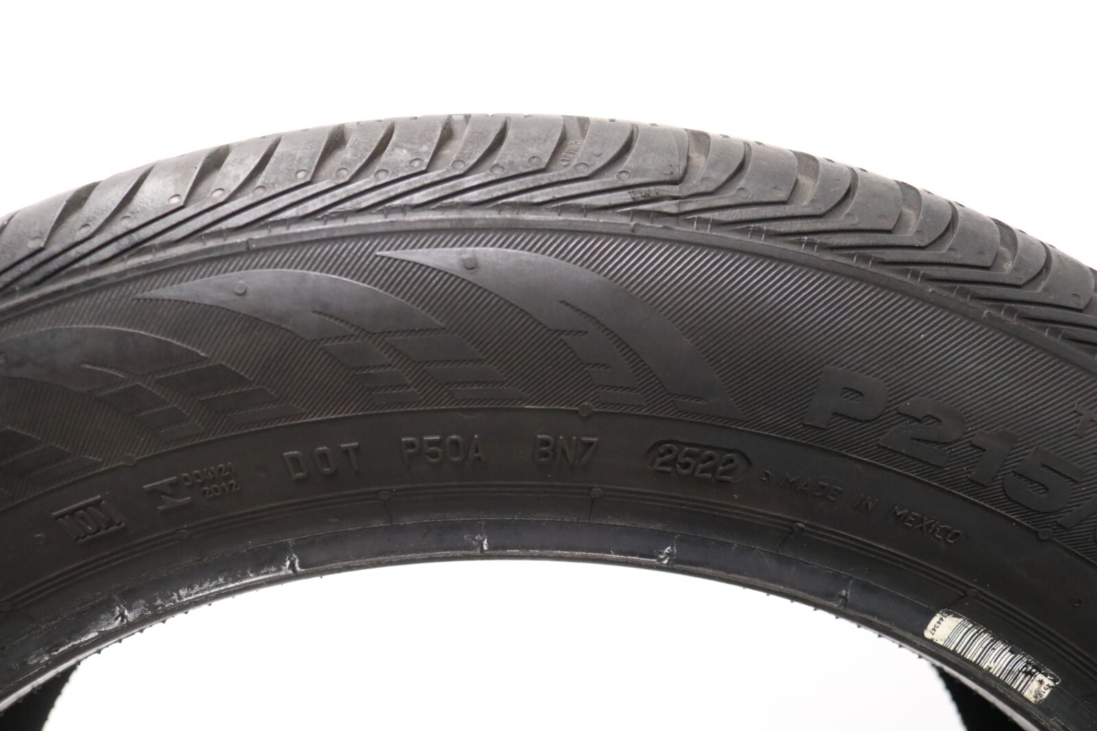Set of 4 Used 215/55R18 Continental ContiProContact – 94H – 8-9/32