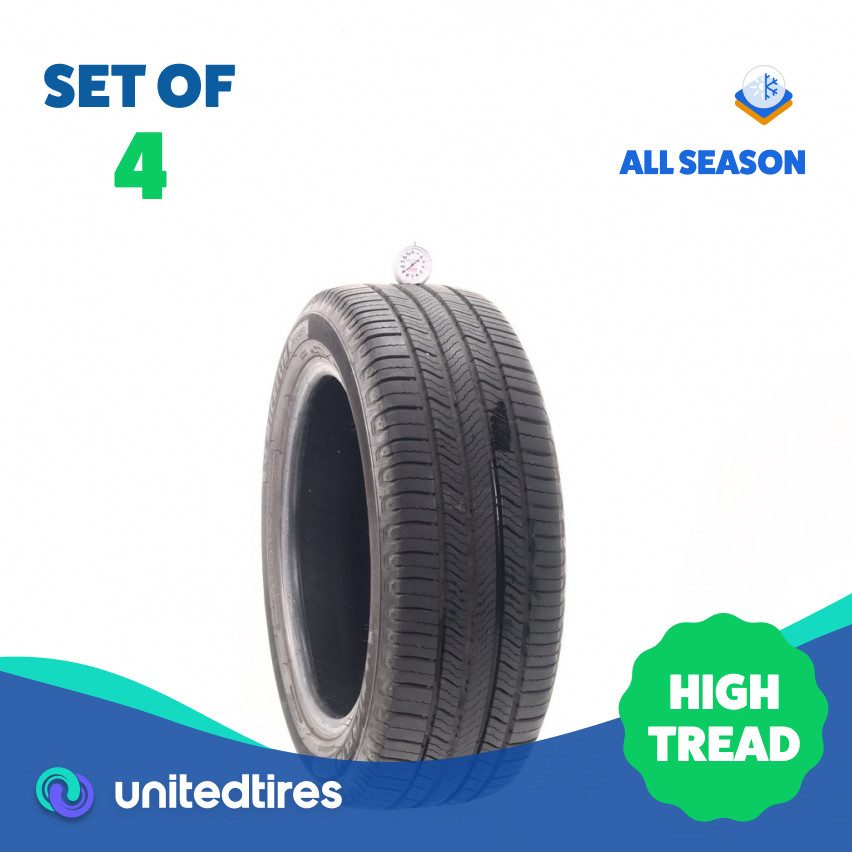 Set of (4) Used 215/55R17 Michelin Defender 2 94H – 9/32