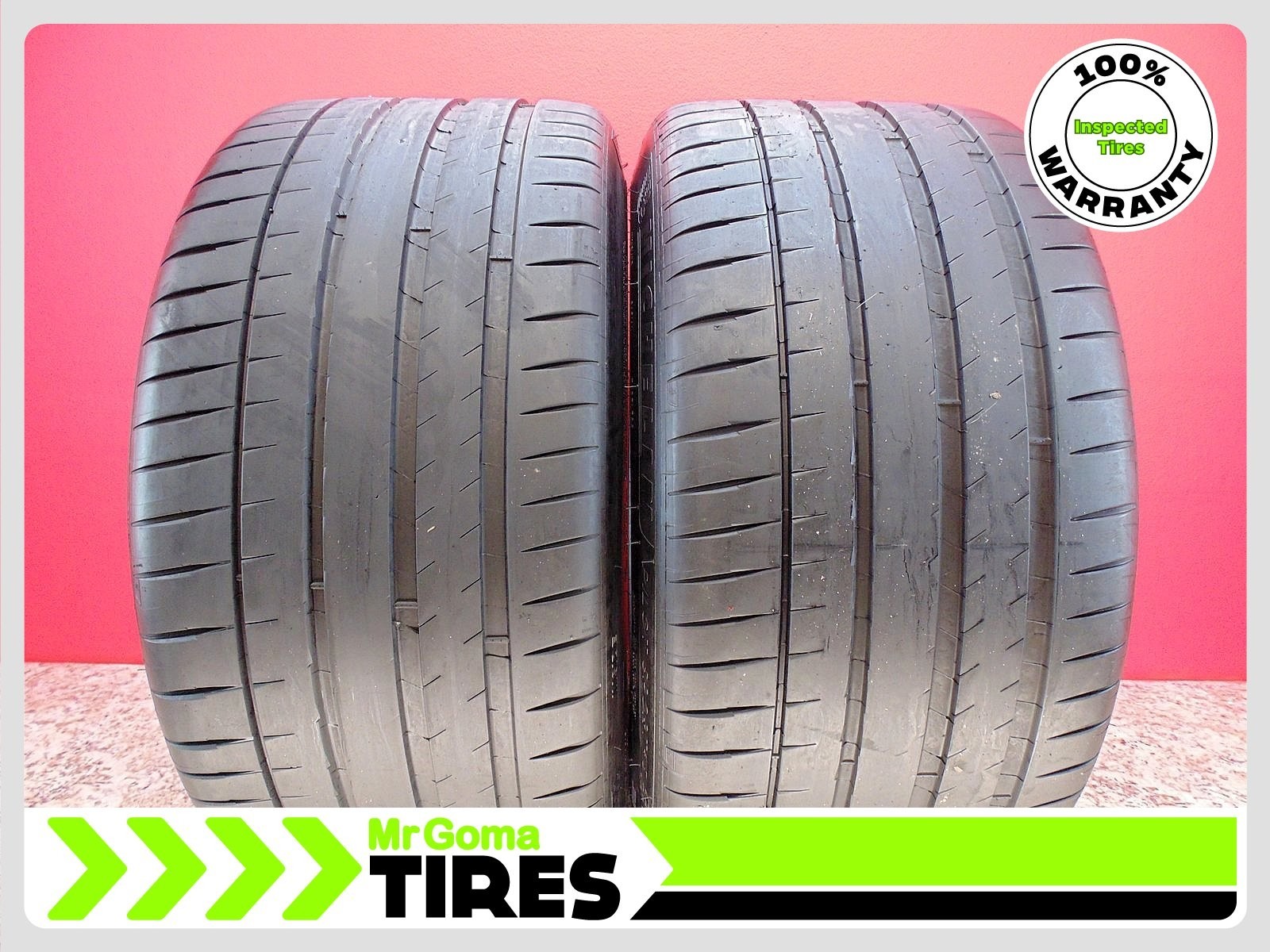 2 MICHELIN PILOT SPORT 4S MO1 MERCEDES XL 325/35ZR22 USED TIRES 7.7/32 TREAD