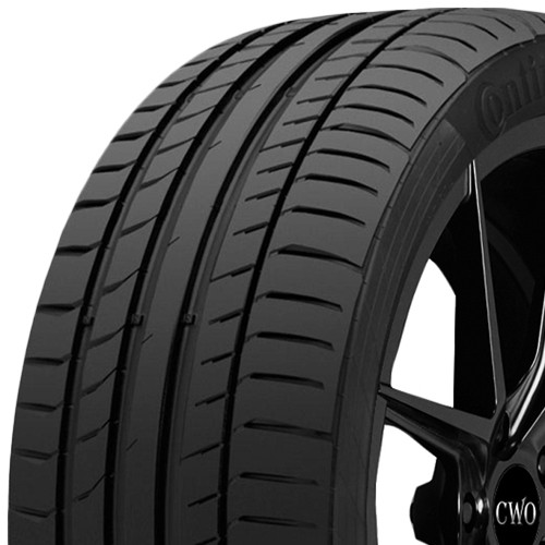 (QTY 2) 235/40ZR20 Continental Sport Contact 5P 96Y XL Black Wall Tires
