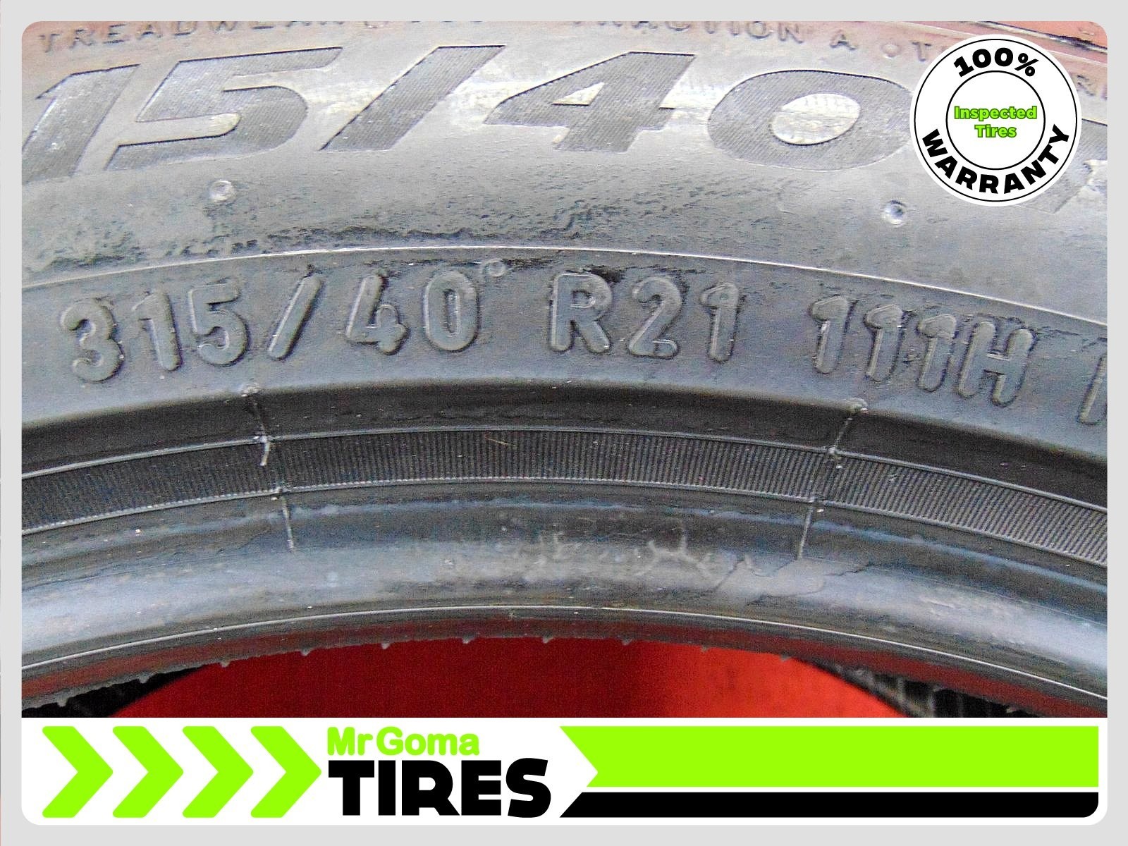 2 PIRELLI SCORPION TM ZERO A/S MO 315/40R21 USED TIRES 71% LIFE 3154021